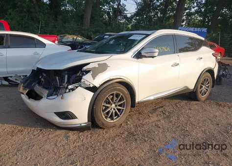 2017 Nissan Murano Sl из США, поврежденный, VIN 5N1AZ2MG2HN142423
